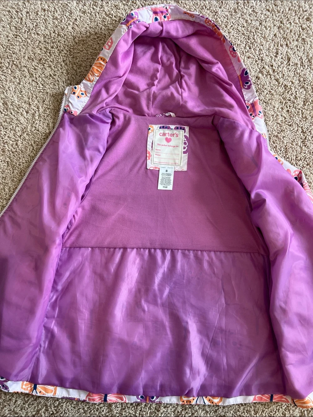 Carter's Girls Butterfly Jacket